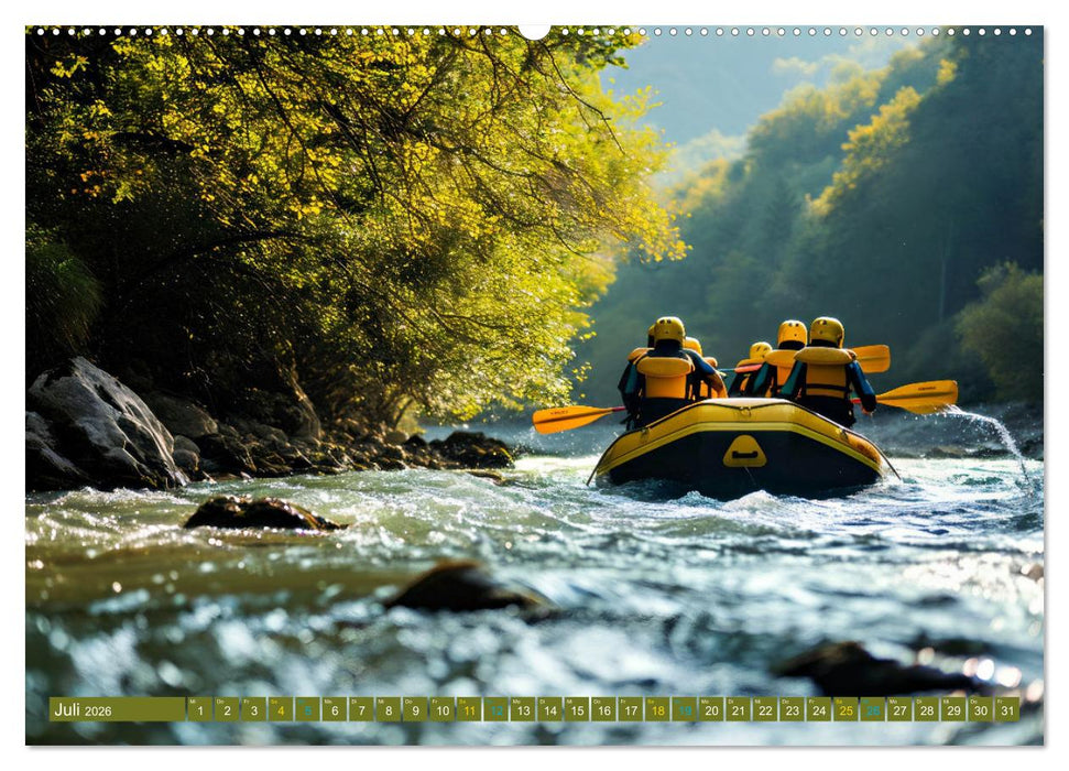 Faszination Wildwasser - Rafting (CALVENDO Premium Wandkalender 2026)