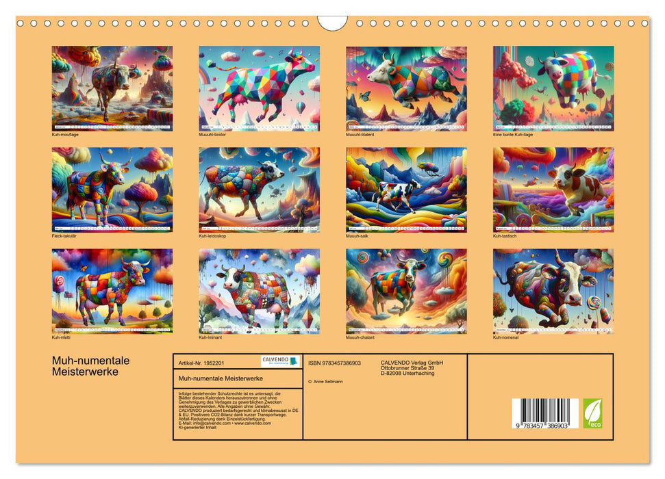 Muh-numentale Meisterwerke (CALVENDO Wandkalender 2026)