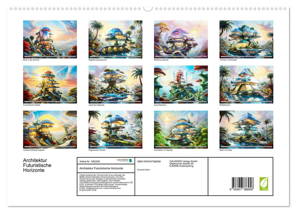 Architektur Futuristische Horizonte (CALVENDO Premium Wandkalender 2026)
