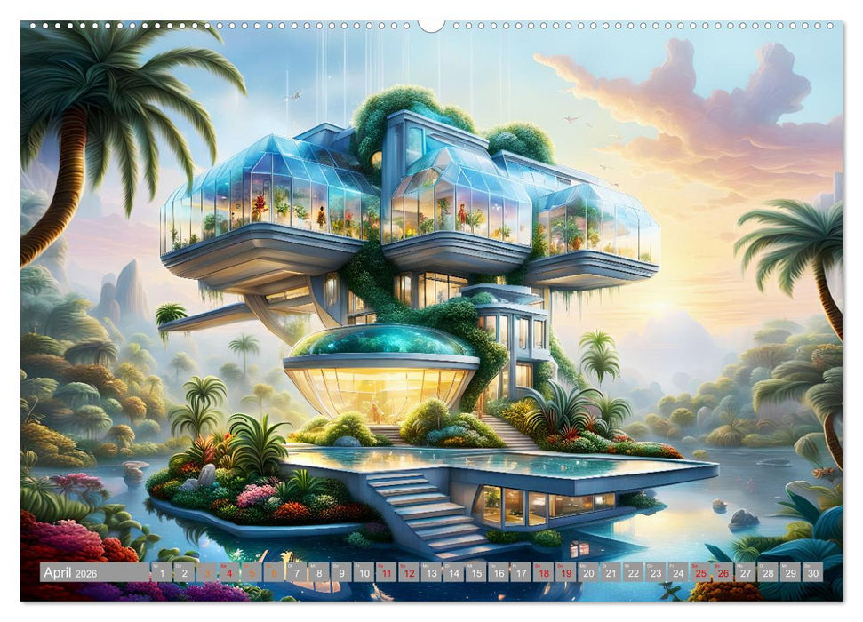 Architektur Futuristische Horizonte (CALVENDO Premium Wandkalender 2026)