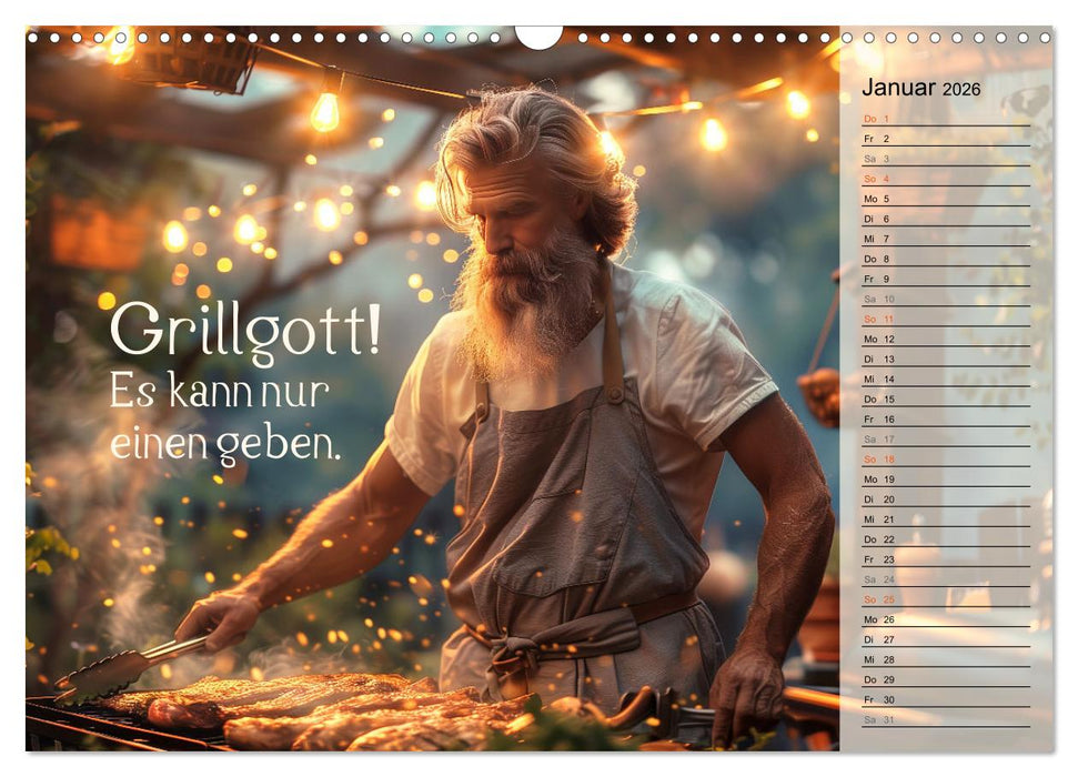 Lieblingshobby Grillen (CALVENDO Wandkalender 2026)