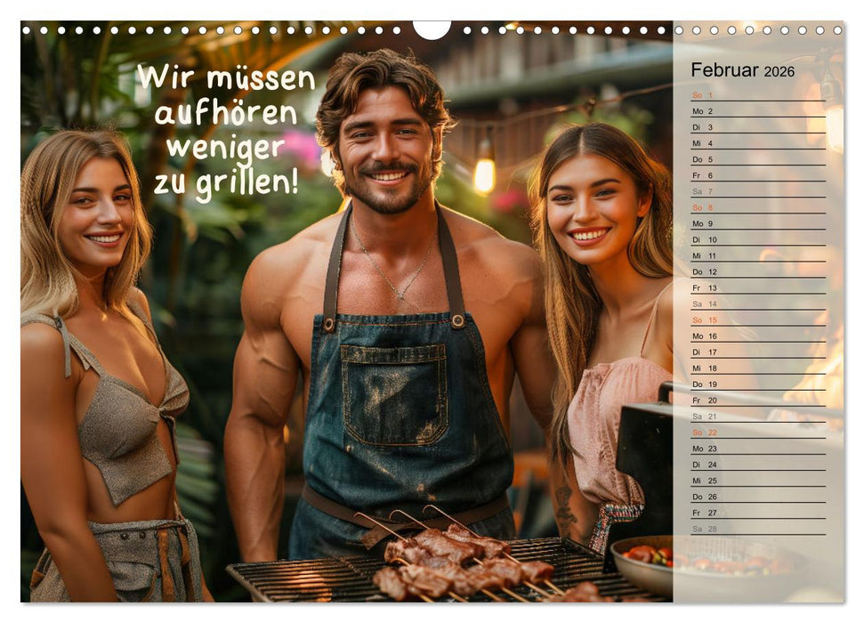 Lieblingshobby Grillen (CALVENDO Wandkalender 2026)