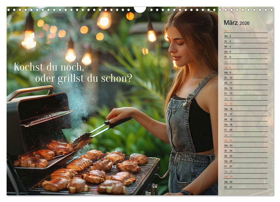 Lieblingshobby Grillen (CALVENDO Wandkalender 2026)