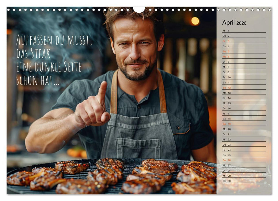 Lieblingshobby Grillen (CALVENDO Wandkalender 2026)