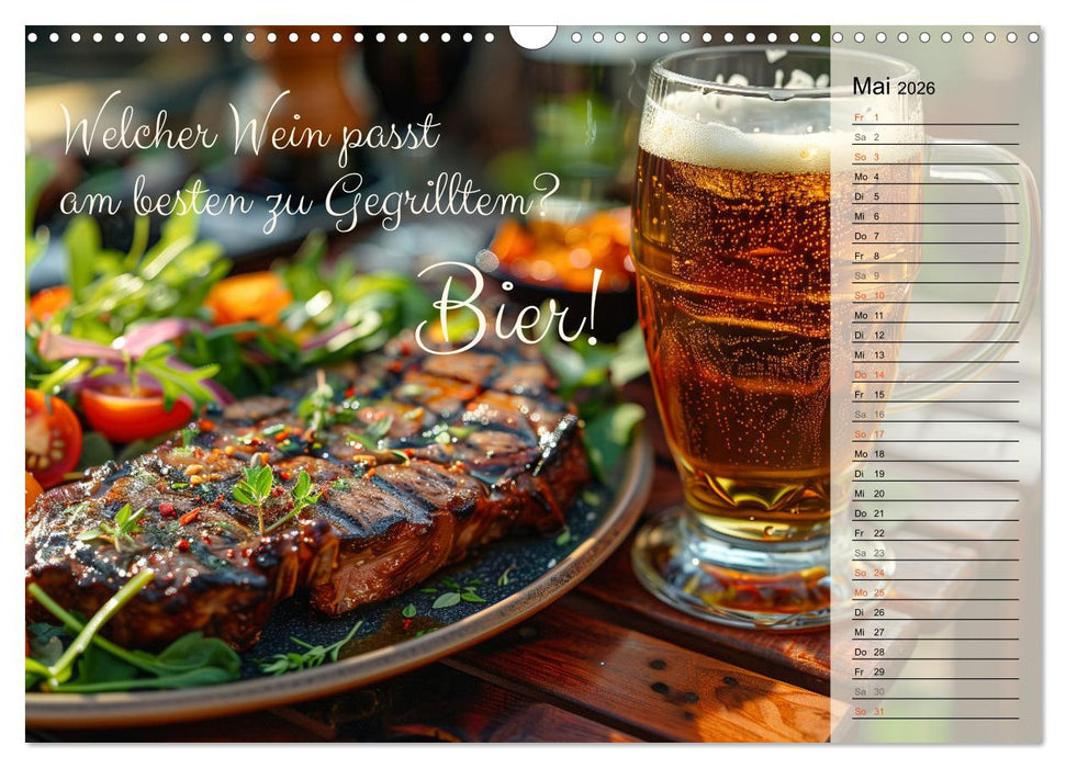 Lieblingshobby Grillen (CALVENDO Wandkalender 2026)