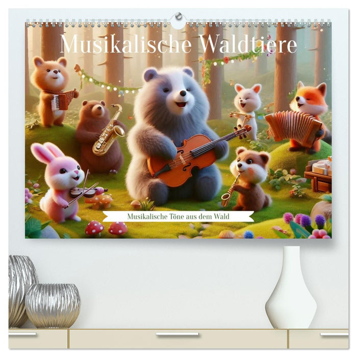 Musikalische Waldtiere (CALVENDO Premium Wandkalender 2026)