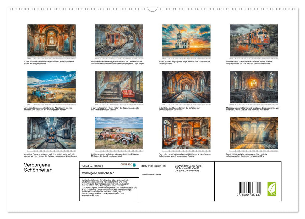 Verborgene Schönheiten (CALVENDO Premium Wandkalender 2026)