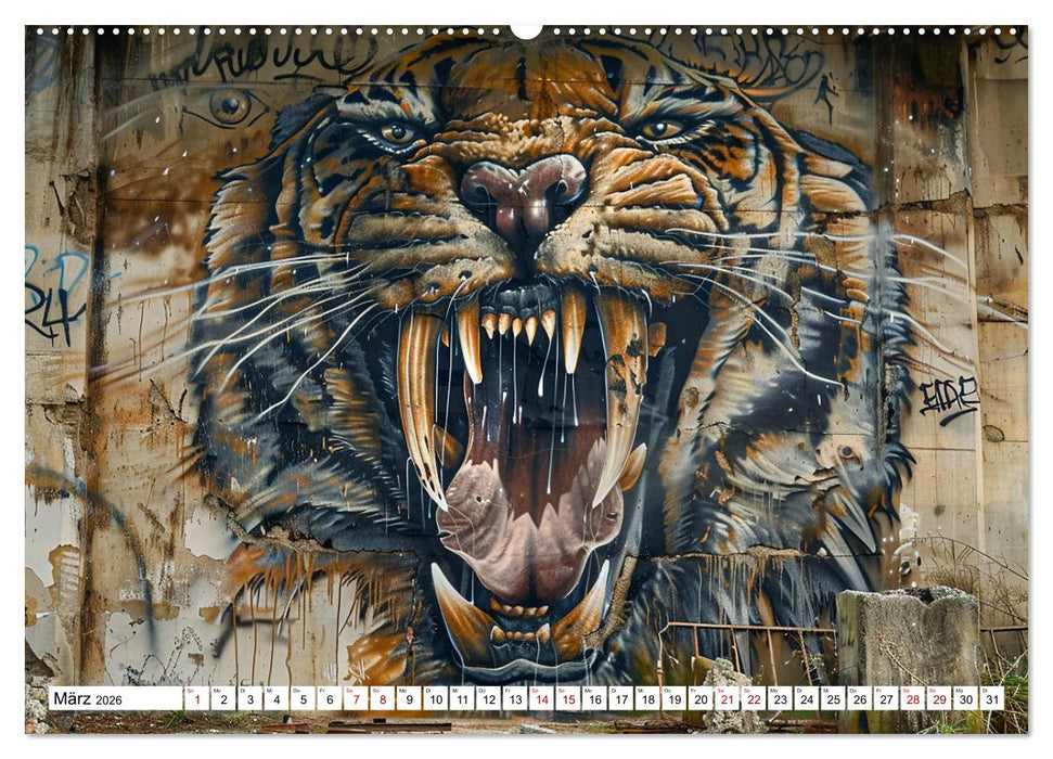 Prähistorische Tiere (CALVENDO Wandkalender 2026)