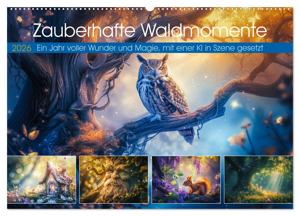 Zauberhafte Waldmomente (CALVENDO Wandkalender 2026)