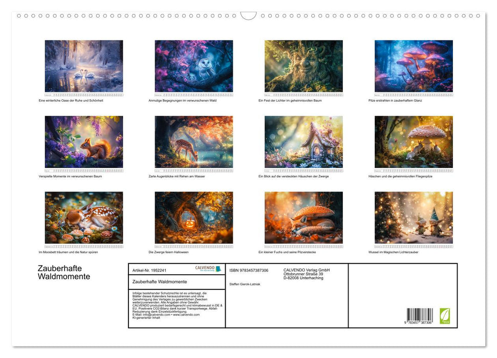 Zauberhafte Waldmomente (CALVENDO Wandkalender 2026)