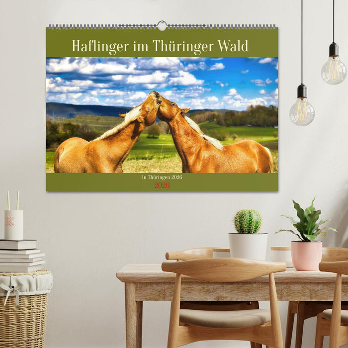 Haflinger im Thüringer Wald (CALVENDO Wandkalender 2026)