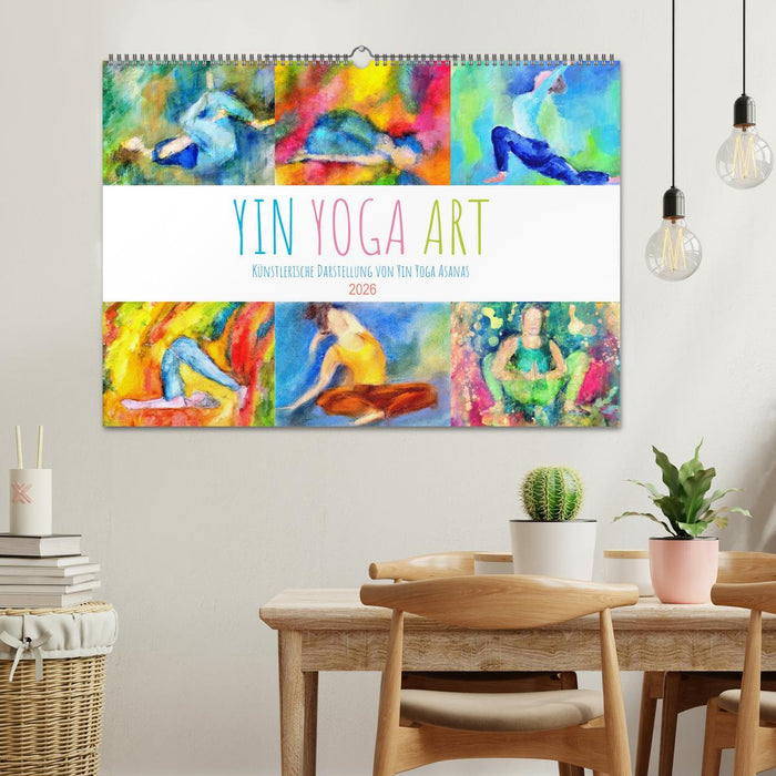 Yin Yoga Art - Künstlerische Darstellung von Yin Yoga Asanas (CALVENDO Wandkalender 2026)