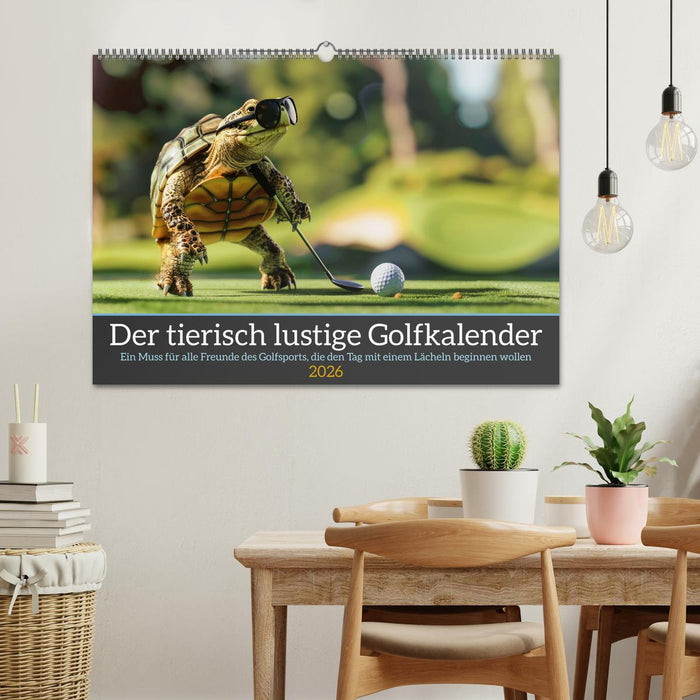 Der tierisch lustige Golfkalender (CALVENDO Wandkalender 2026)