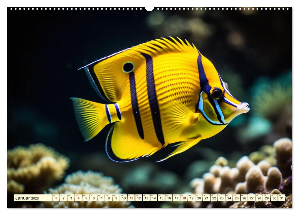 Faszinierende Fische (CALVENDO Wandkalender 2026)