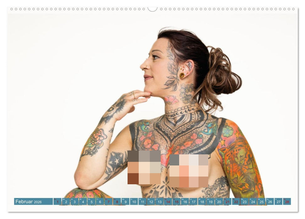 Tattoo-Liebe, die unter die Haut geht (CALVENDO Wandkalender 2026)