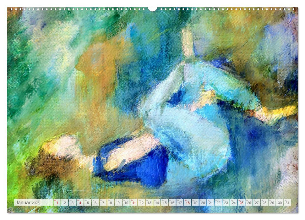 Yin Yoga Art - Künstlerische Darstellung von Yin Yoga Asanas (CALVENDO Premium Wandkalender 2026)