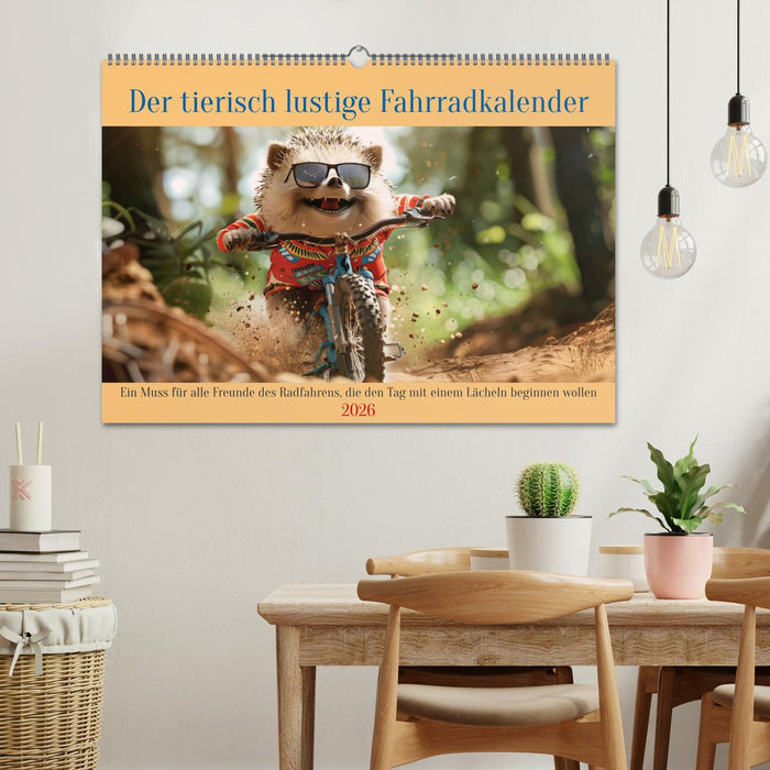 Der tierisch lustige Fahrradkalender (CALVENDO Wandkalender 2026)