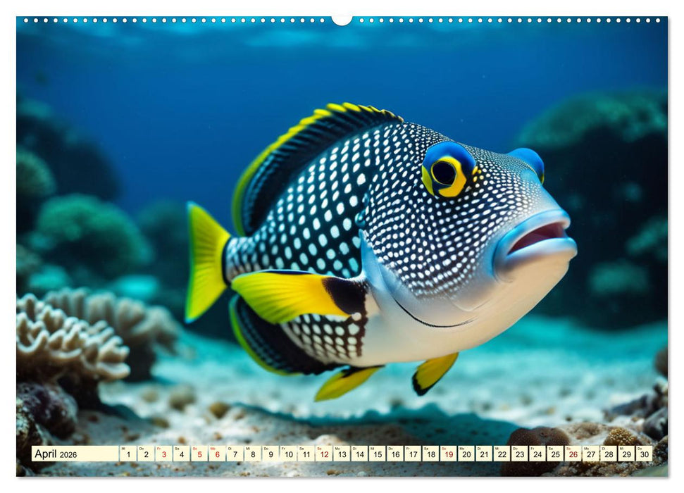 Faszinierende Fische (CALVENDO Premium Wandkalender 2026)