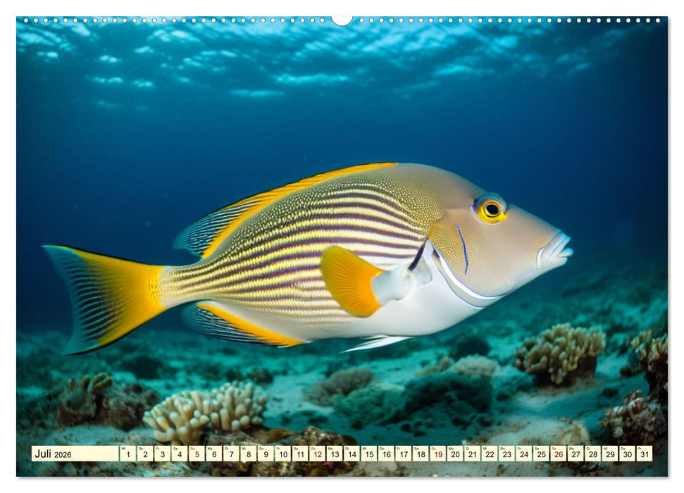 Faszinierende Fische (CALVENDO Premium Wandkalender 2026)