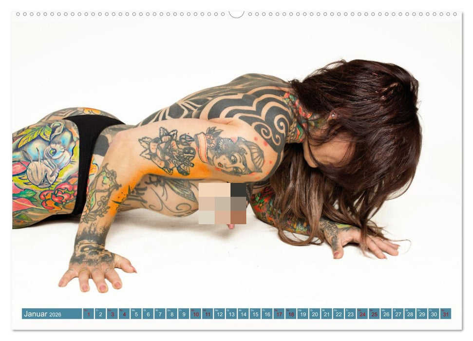 Tattoo-Liebe, die unter die Haut geht (CALVENDO Premium Wandkalender 2026)