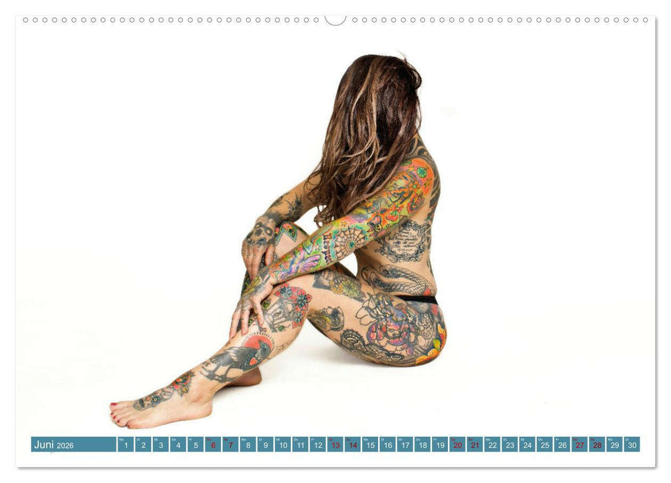 Tattoo-Liebe, die unter die Haut geht (CALVENDO Premium Wandkalender 2026)