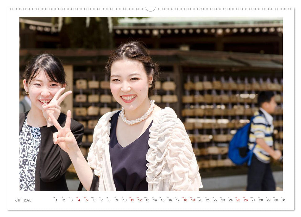 Menschen in Japan (CALVENDO Premium Wandkalender 2026)