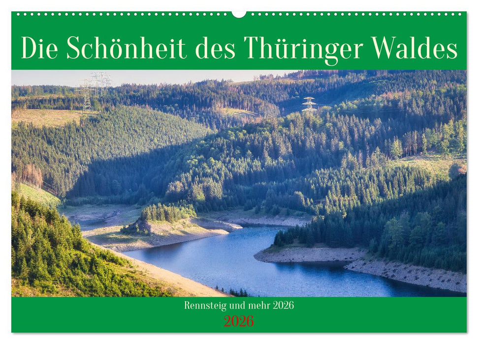 Die Schönheit des Thüringer Waldes (CALVENDO Wandkalender 2026)