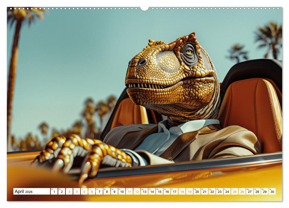 Reiche Dinos. Sie leben – im Luxus. (CALVENDO Wandkalender 2026)