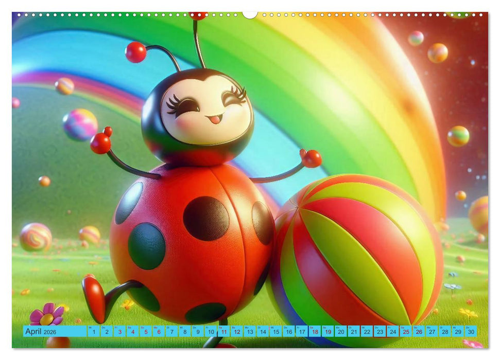 Kinderträume - Lachen mit tierischen Kameraden (CALVENDO Wandkalender 2026)