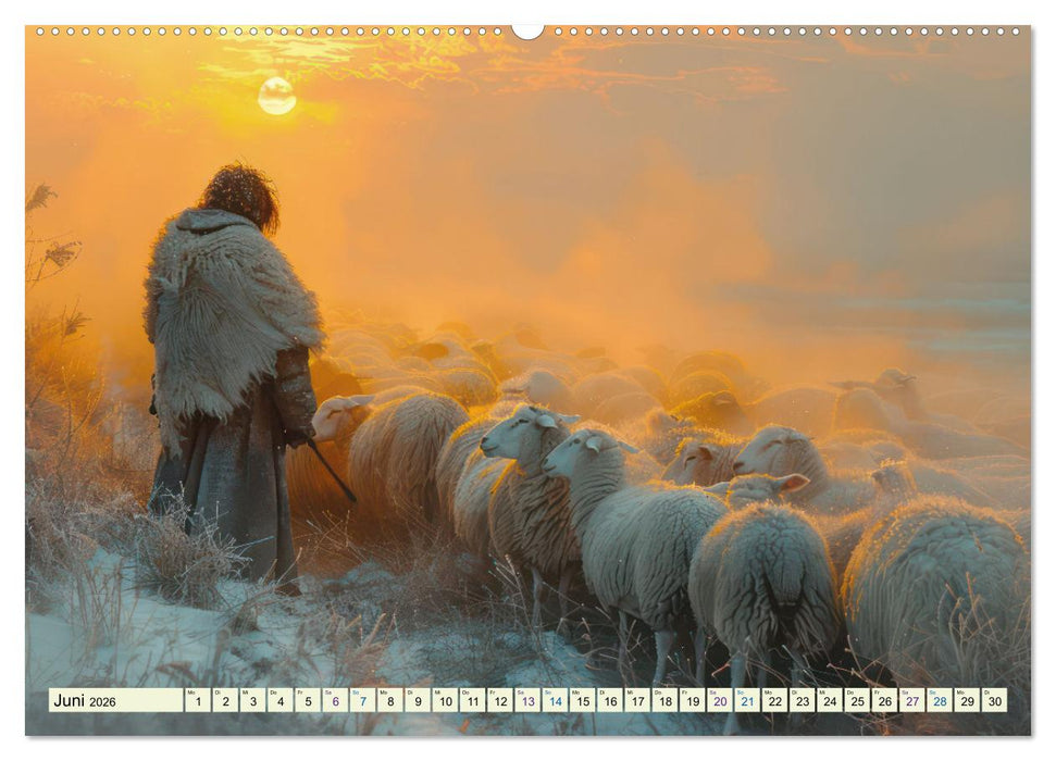 Bei den Schafen - Malerische Reise (CALVENDO Premium Wandkalender 2026)