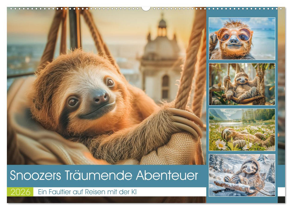 Snoozers Träumende Abenteuer (CALVENDO Wandkalender 2026)