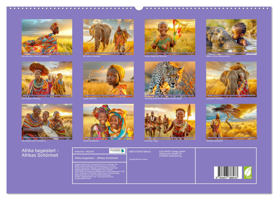 Afrika begeistert - Afrikas Schönheit (CALVENDO Premium Wandkalender 2026)