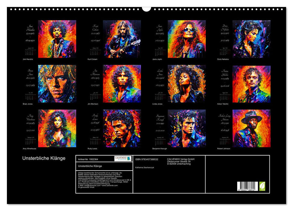 Unsterbliche Klänge (CALVENDO Wandkalender 2026)