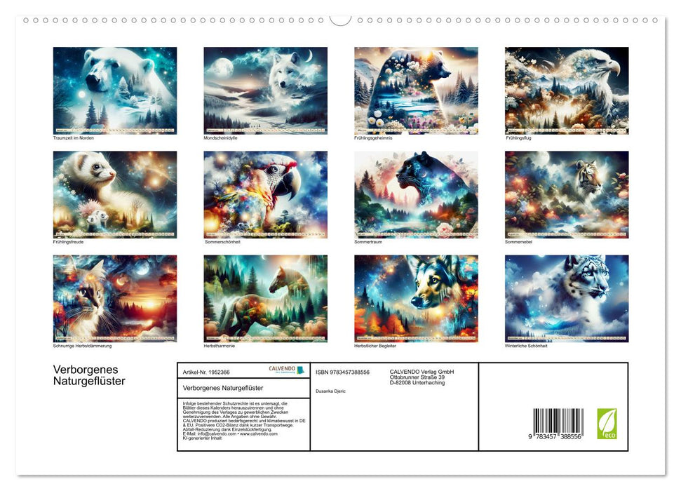 Verborgenes Naturgeflüster (CALVENDO Premium Wandkalender 2026)