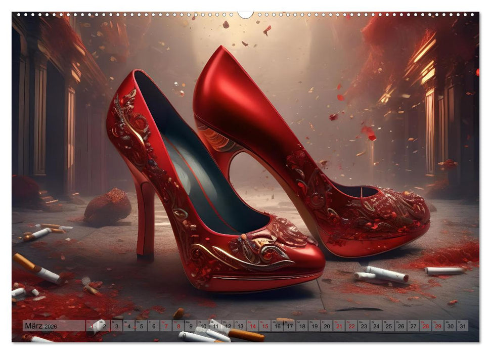 High Heels in Szene gesetzt (CALVENDO Wandkalender 2026)