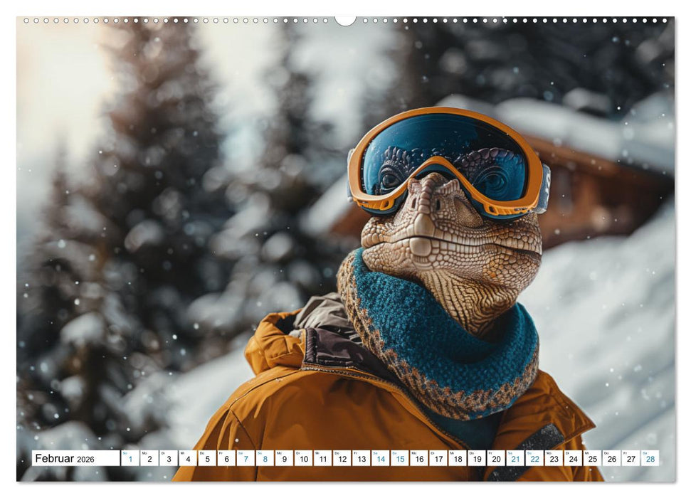 Reiche Dinos. Sie leben – im Luxus. (CALVENDO Premium Wandkalender 2026)