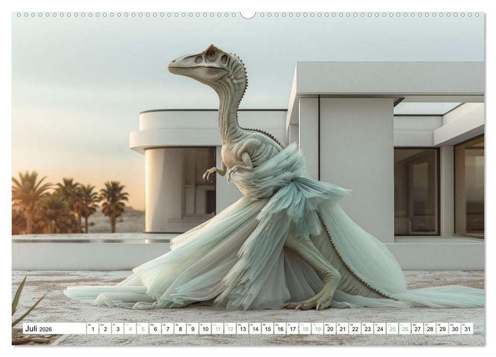 Reiche Dinos. Sie leben – im Luxus. (CALVENDO Premium Wandkalender 2026)