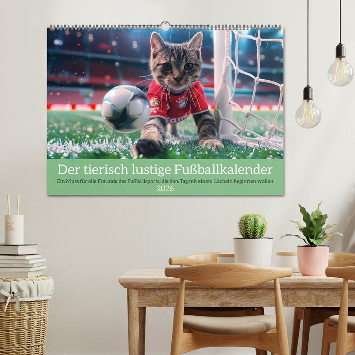 Der tierisch lustige Fußballkalender (CALVENDO Wandkalender 2026)