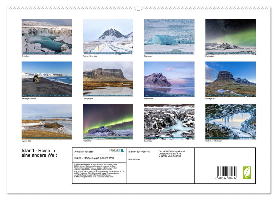 Island - Reise in eine andere Welt (CALVENDO Premium Wandkalender 2026)
