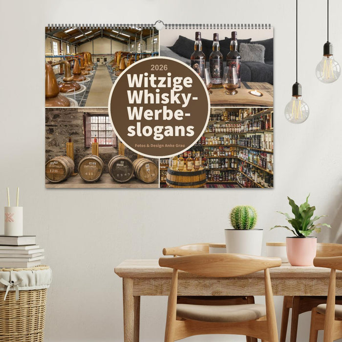 Witzige Whisky-Werbeslogans (CALVENDO Wandkalender 2026)