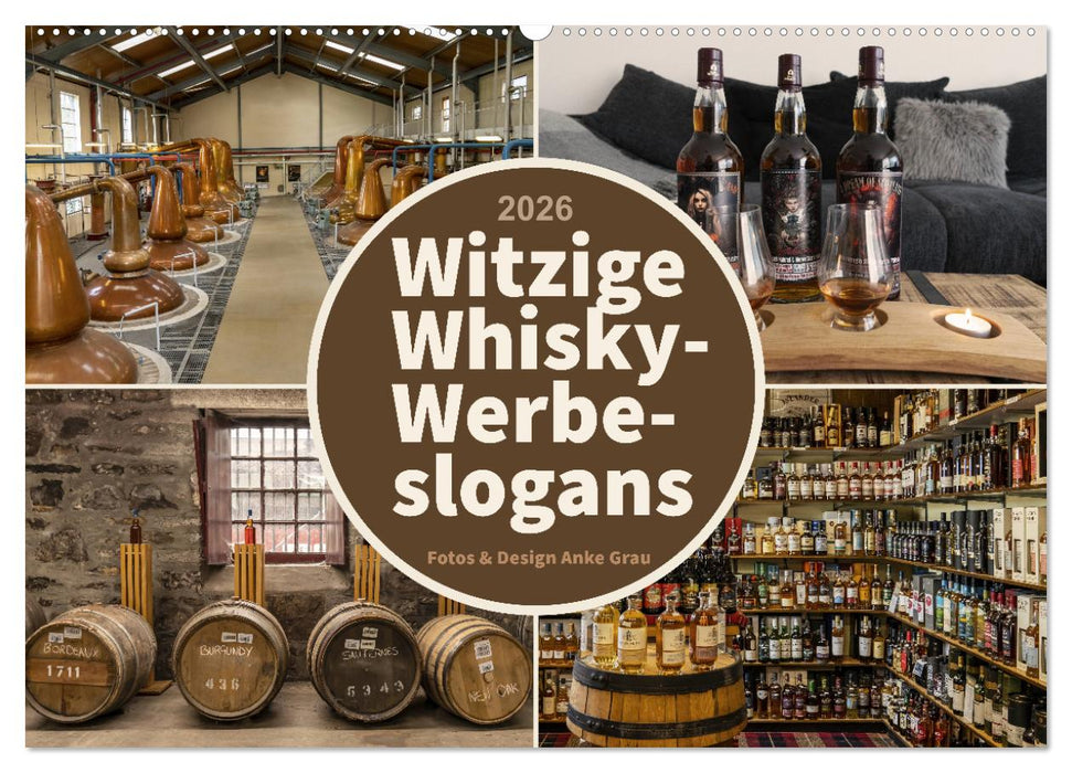 Witzige Whisky-Werbeslogans (CALVENDO Wandkalender 2026)