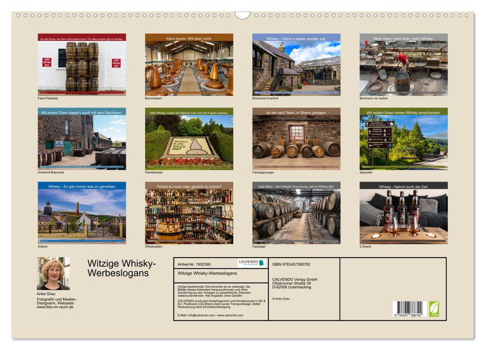 Witzige Whisky-Werbeslogans (CALVENDO Wandkalender 2026)