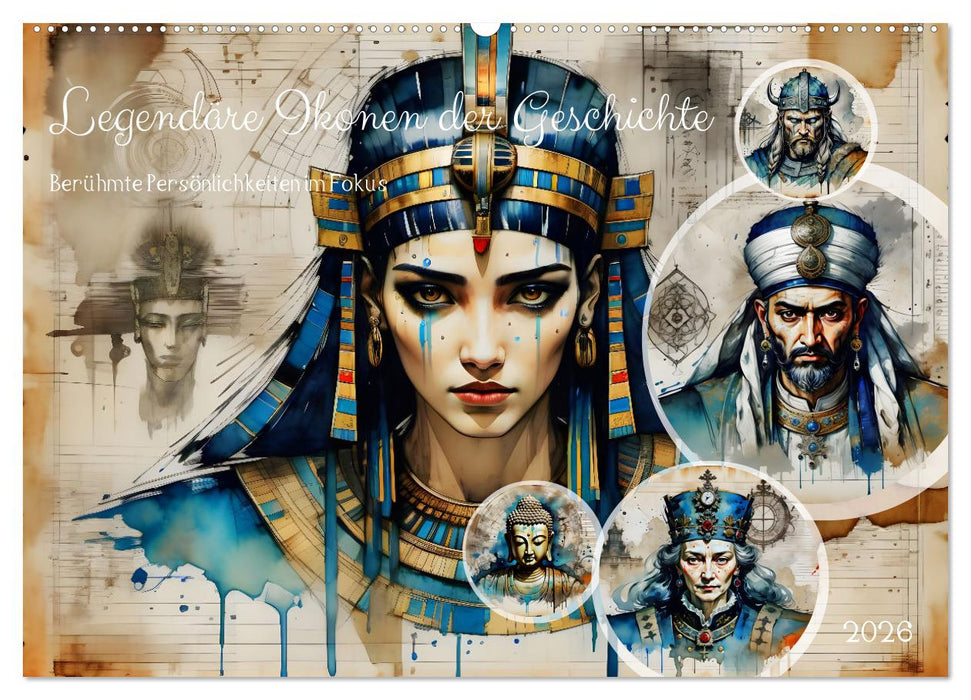 Legendäre Ikonen der Geschichte (CALVENDO Wandkalender 2026)