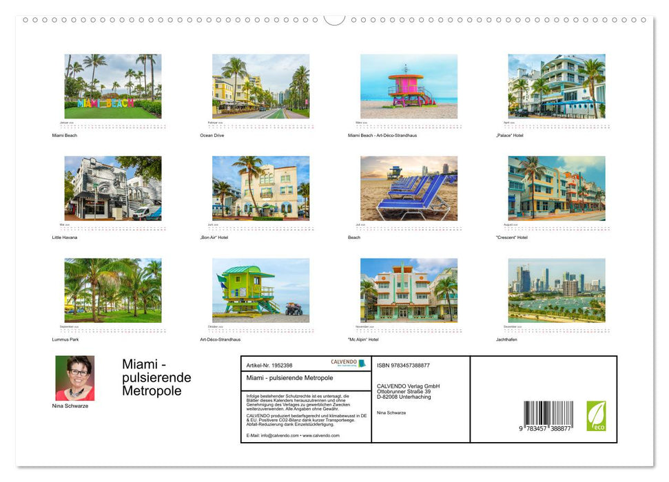 Miami - pulsierende Metropole (CALVENDO Premium Wandkalender 2026)