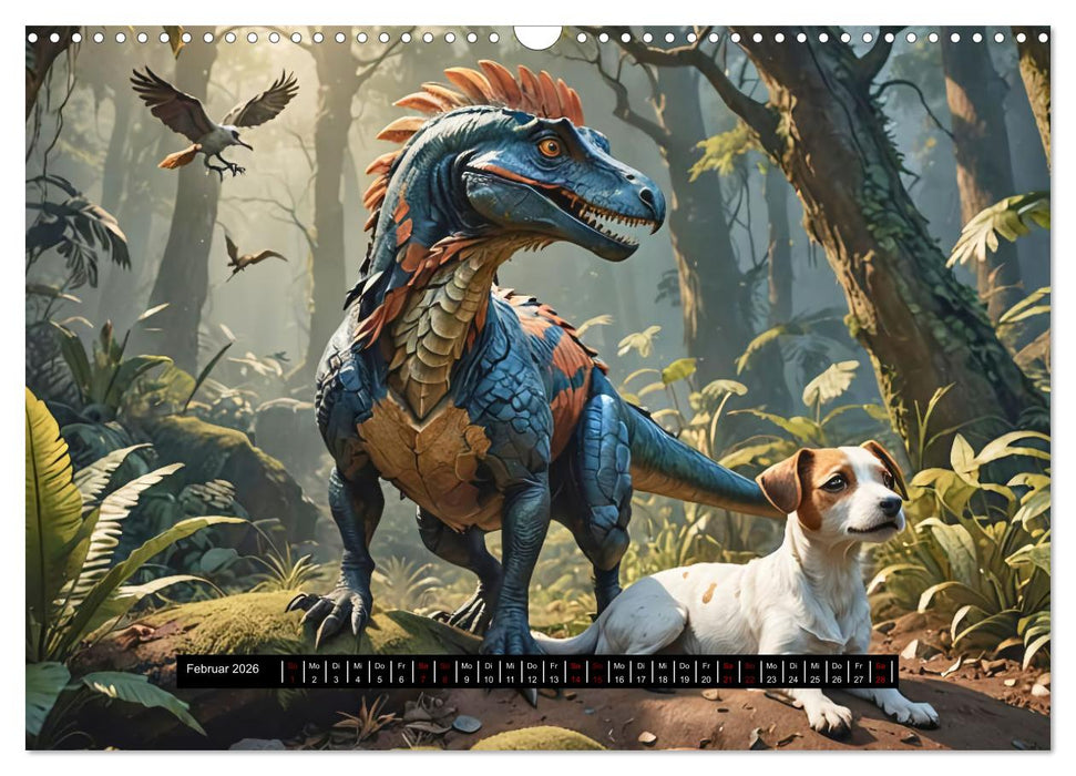 Tiere - damals und heute (CALVENDO Wandkalender 2026)