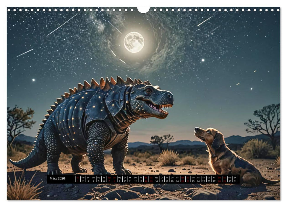 Tiere - damals und heute (CALVENDO Wandkalender 2026)