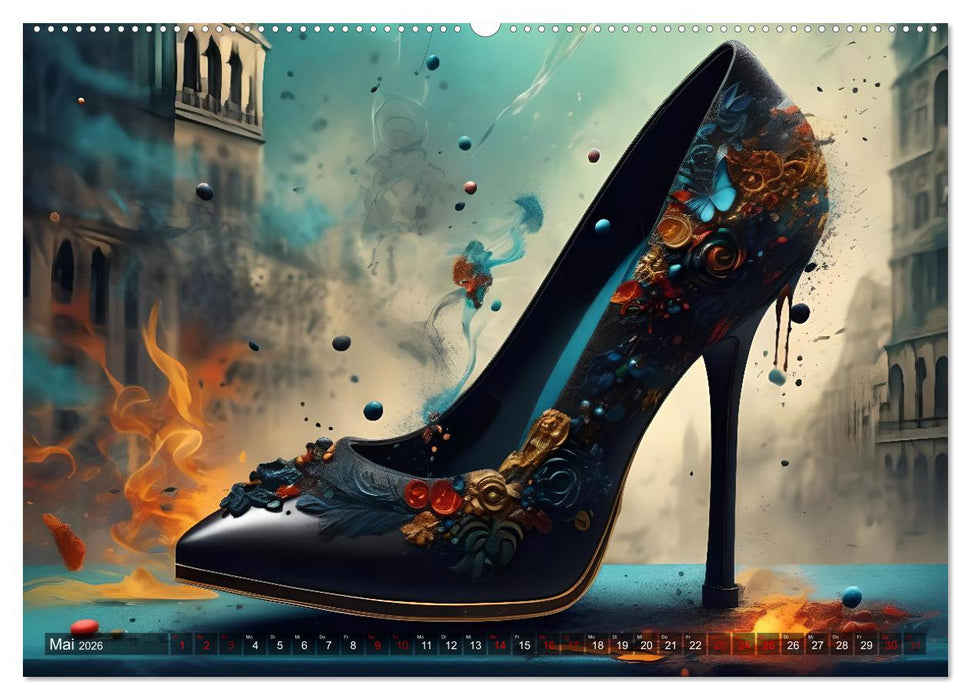 High Heels in Szene gesetzt (CALVENDO Premium Wandkalender 2026)