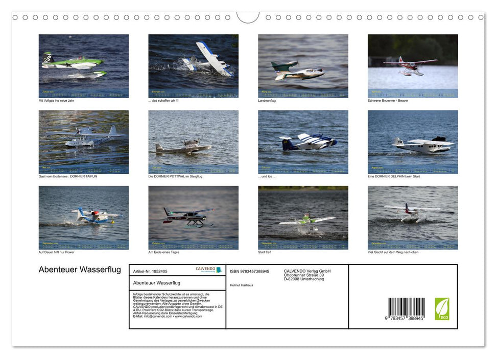 Abenteuer Wasserflug (CALVENDO Wandkalender 2026)