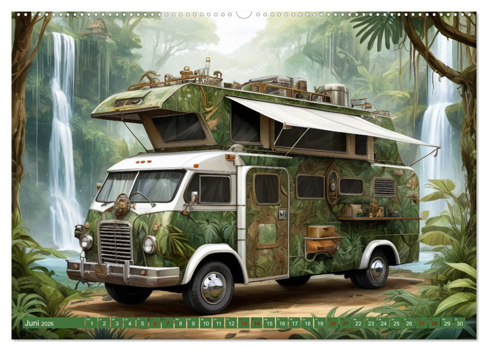 Steampunk Wohnmobile (CALVENDO Wandkalender 2026)