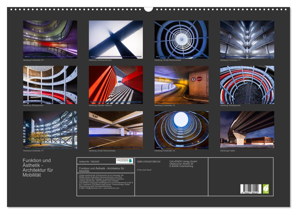 Funktion und Ästhetik - Architektur für Mobilität (CALVENDO Wandkalender 2026)